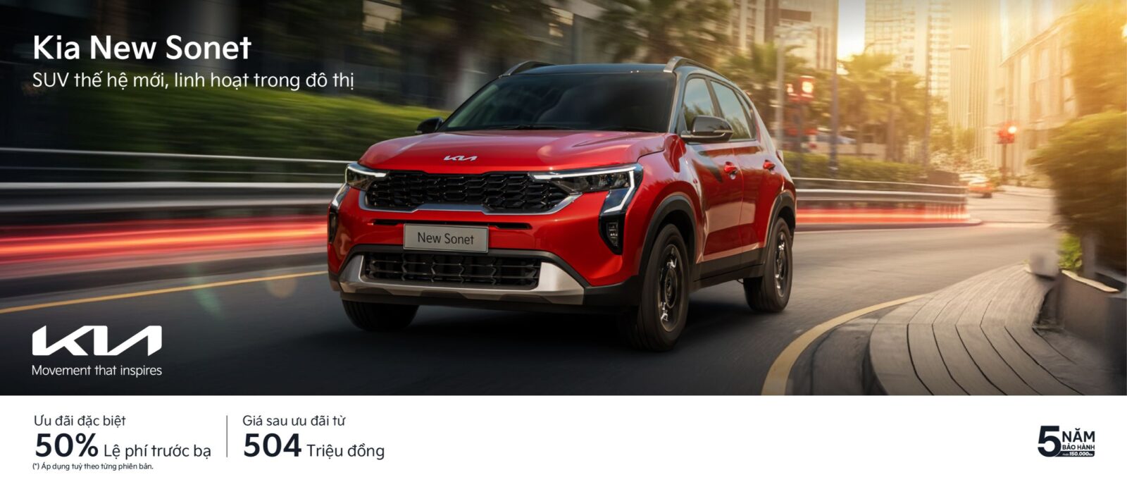banner kia new sonet